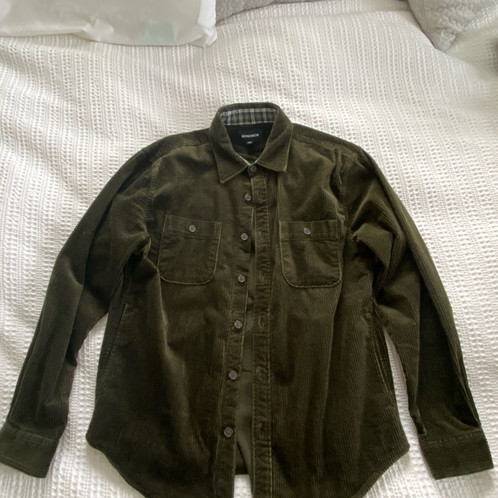 Bonobos Green Lightweight Shirt Jacket
